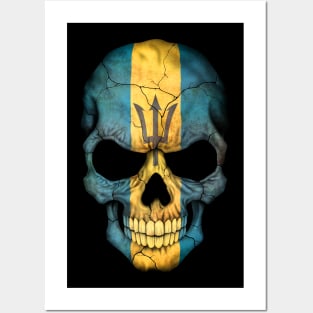 Barbados Flag Skull Posters and Art